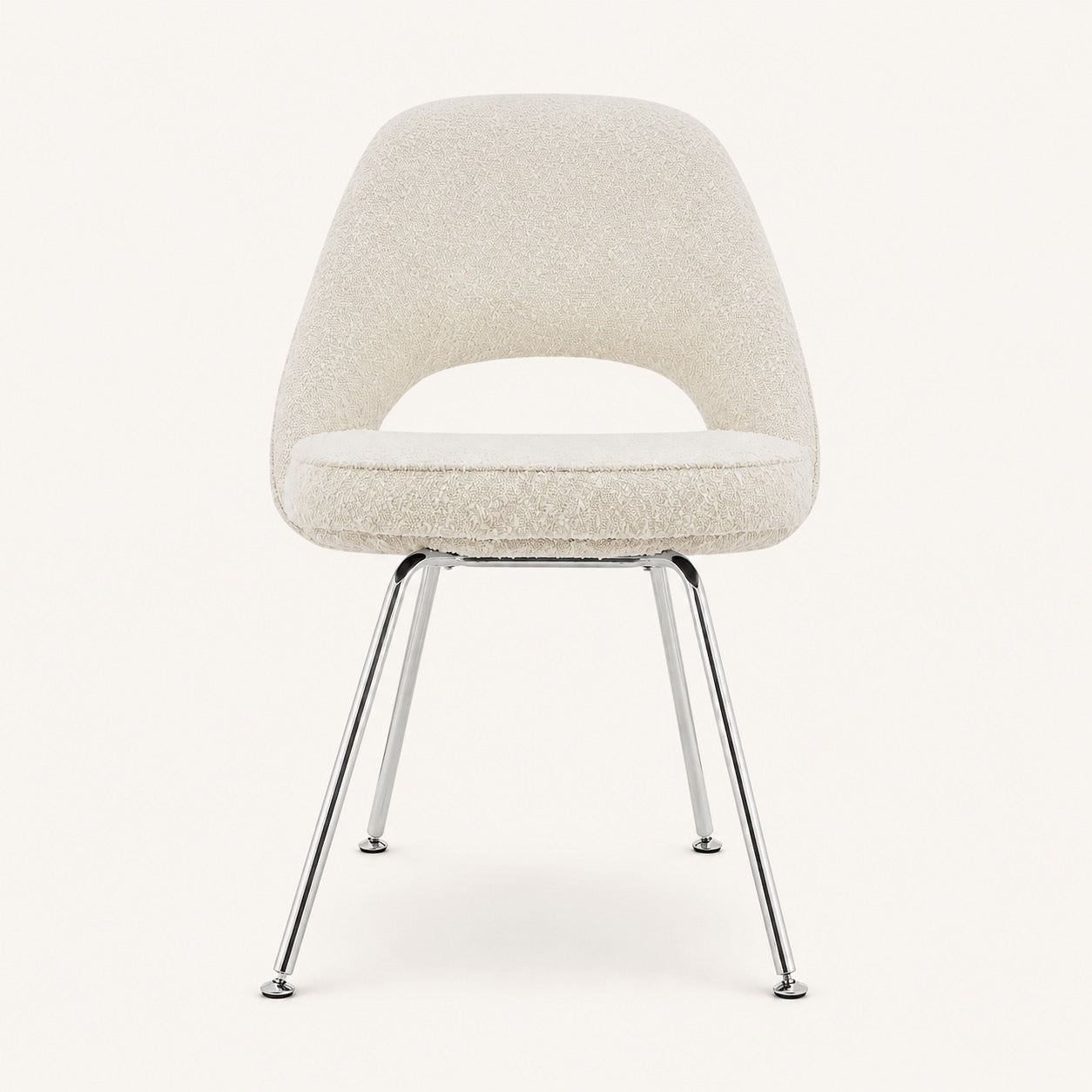 Eero Saarinen Conference Reproduction Side Chair with Metal Legs