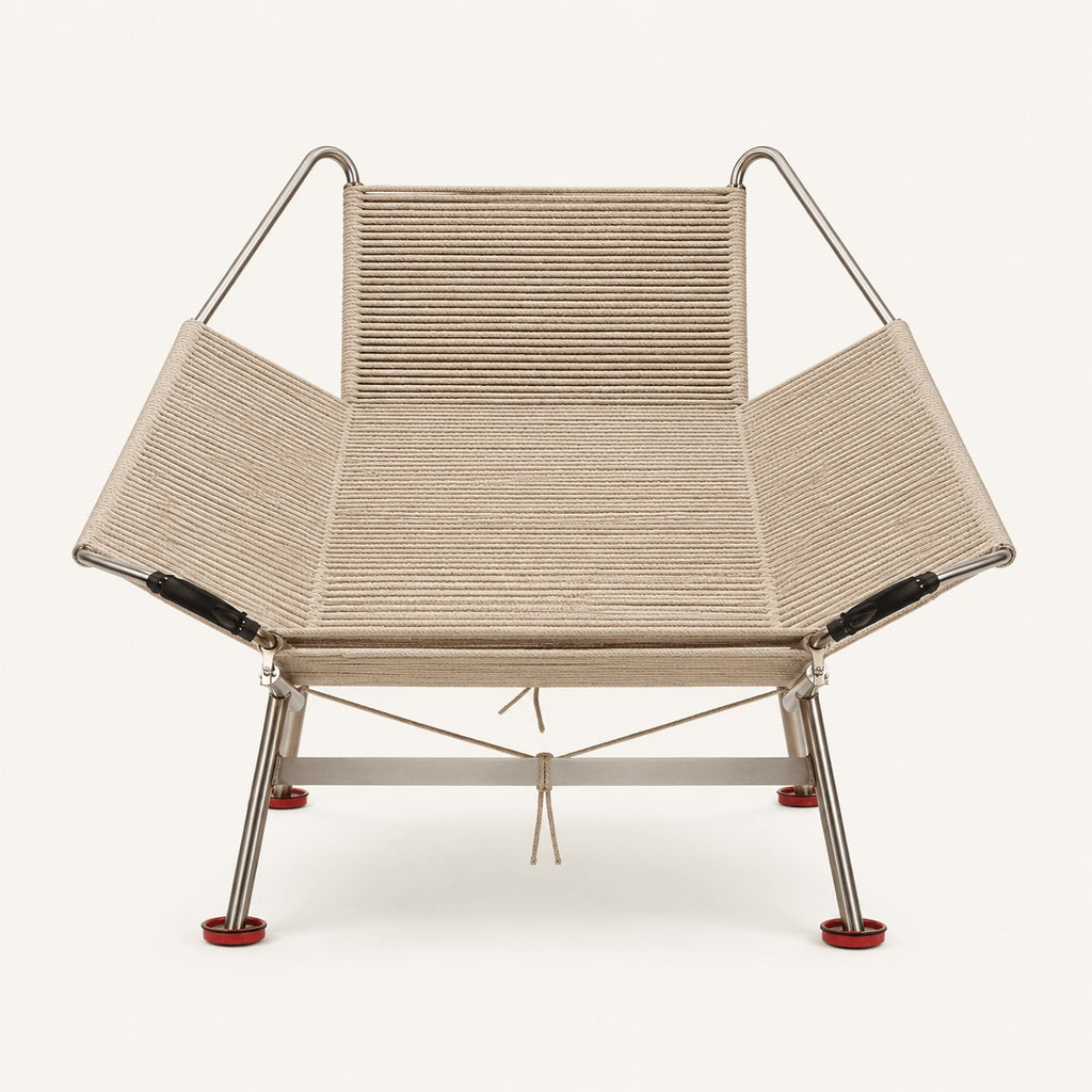 Hans Wegner PP225 Flag Halyard Reproduction Chair, Natural Cord