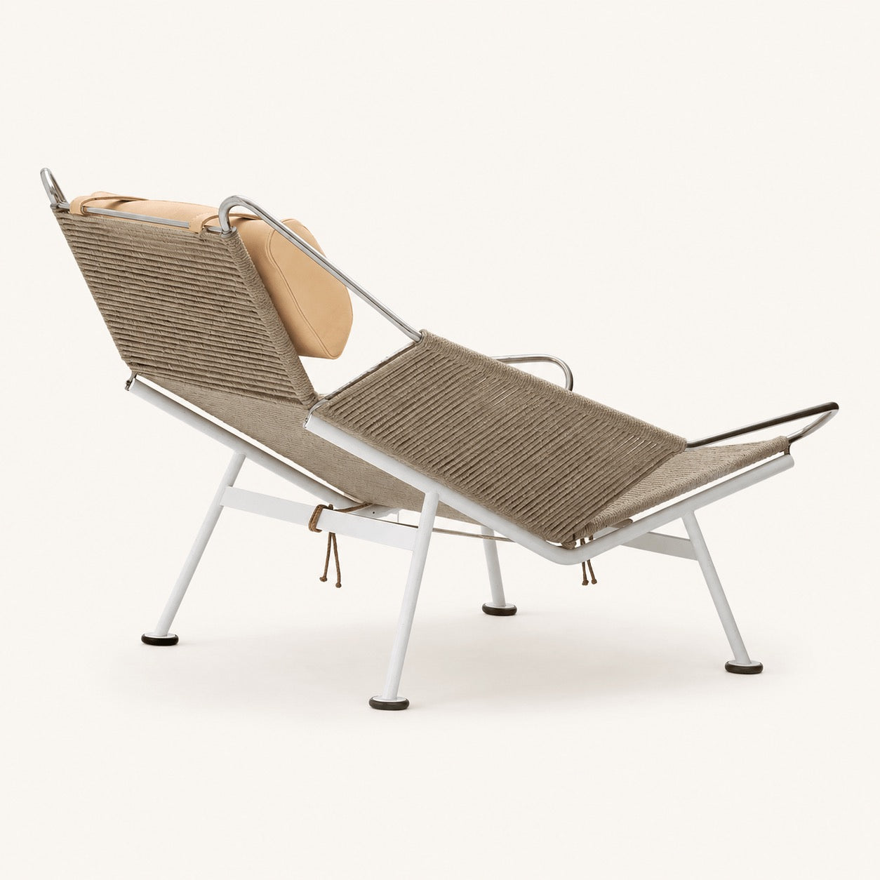 Hans Wegner PP225 Flag Halyard Reproduction Chair, Natural Cord