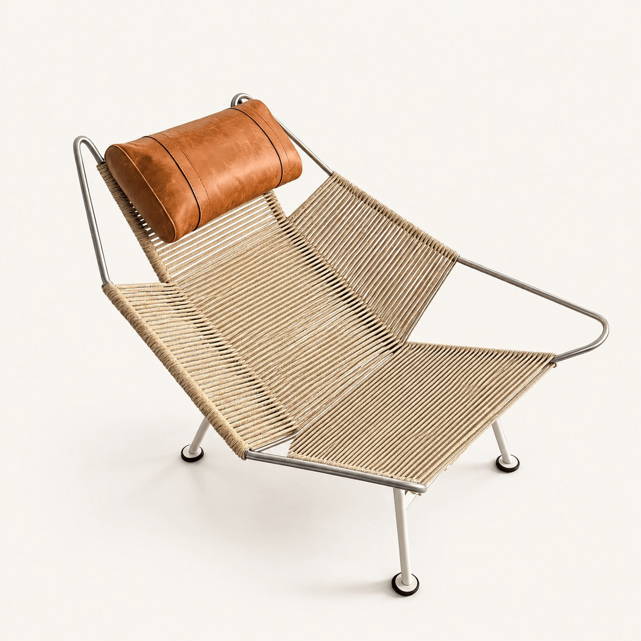 Hans Wegner PP225 Flag Halyard Reproduction Chair, Natural Cord