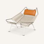 Hans Wegner PP225 Flag Halyard Reproduction Chair, Natural Cord