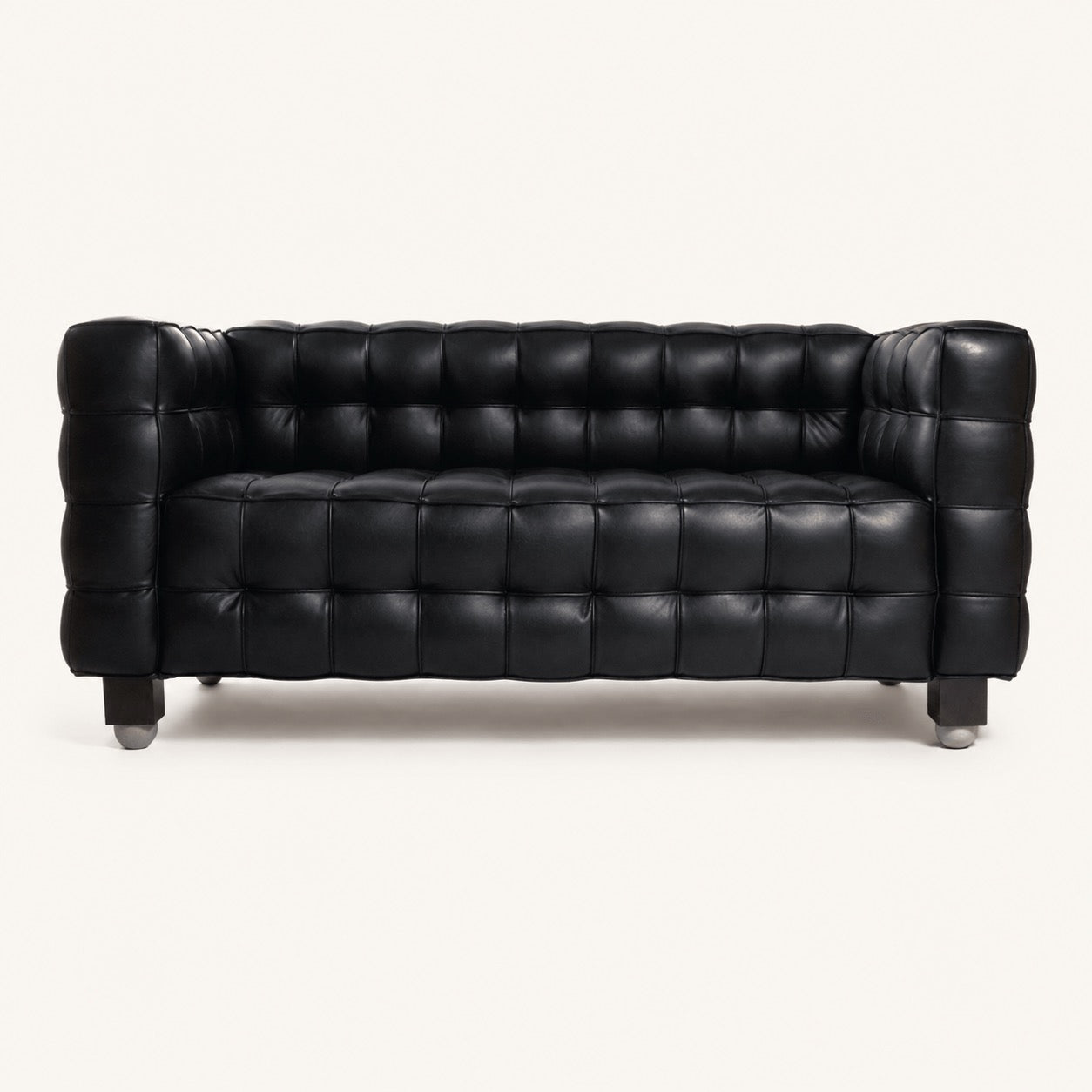 Josef Hoffmann Kubus Reproduction 2 Seater Sofa