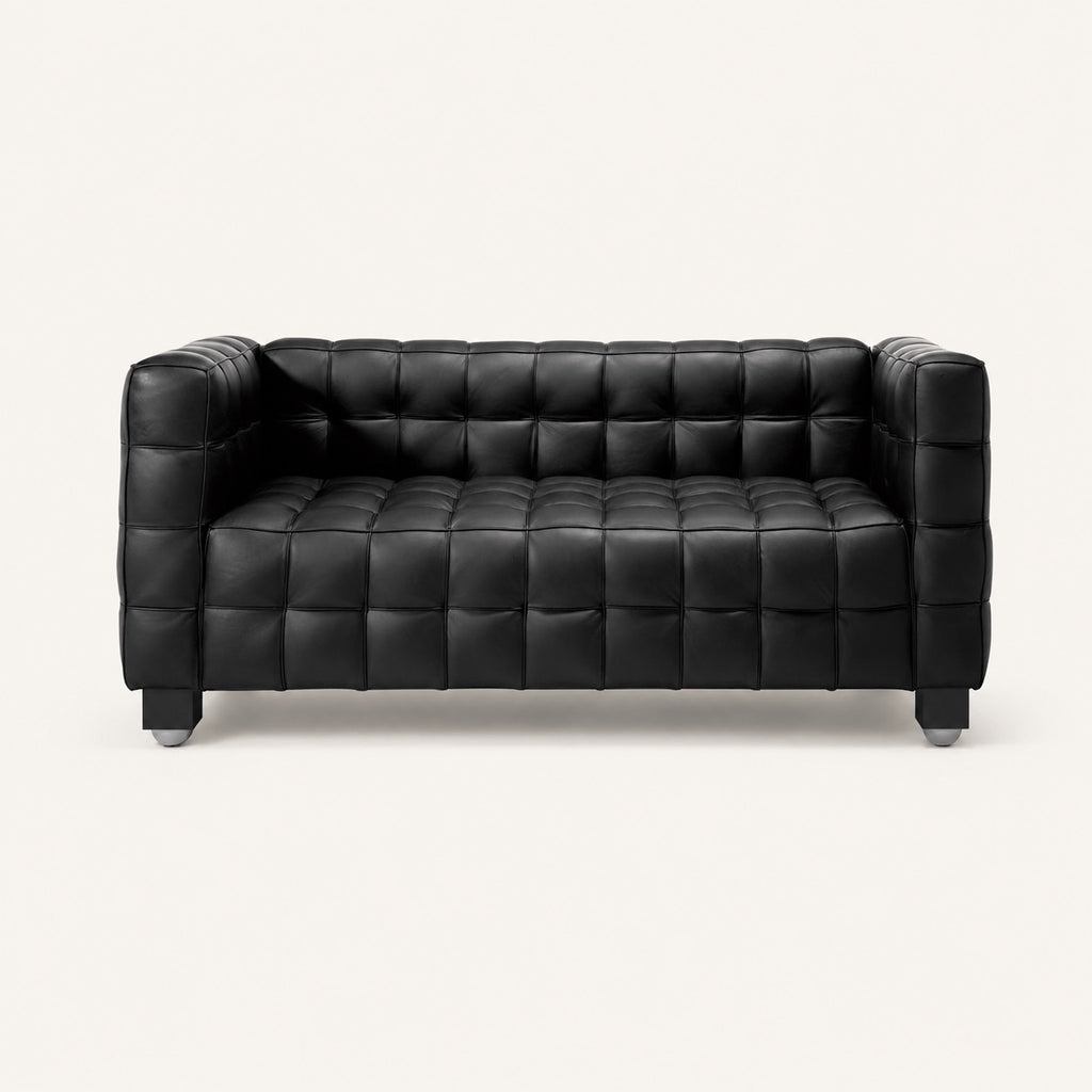 Josef Hoffmann Kubus Reproduction 2 Seater Sofa