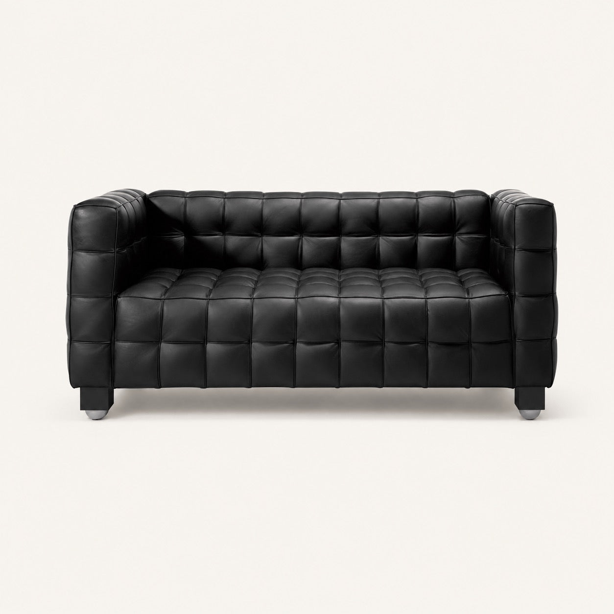 Josef Hoffmann Kubus Reproduction 2 Seater Sofa