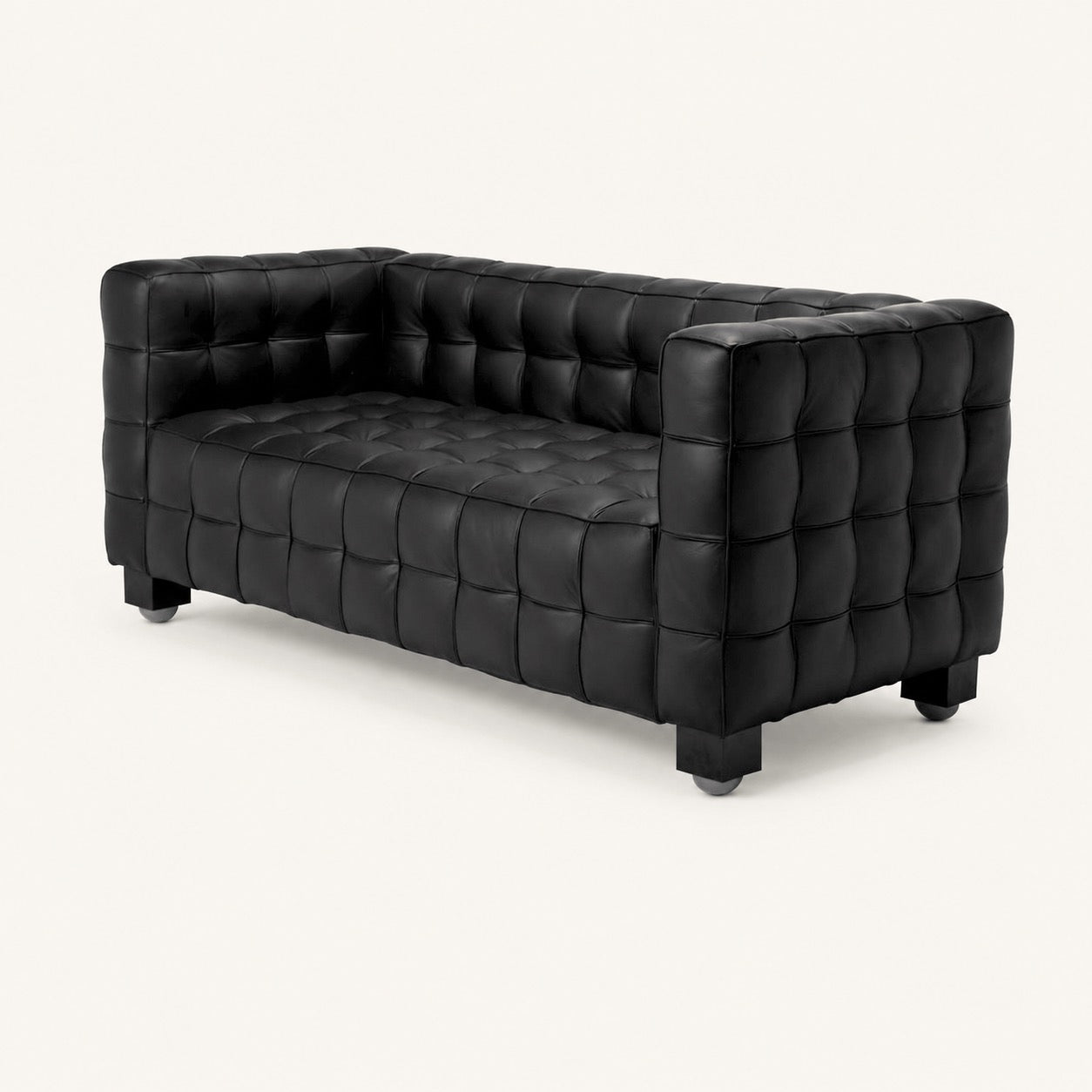 Josef Hoffmann Kubus Reproduction 2 Seater Sofa