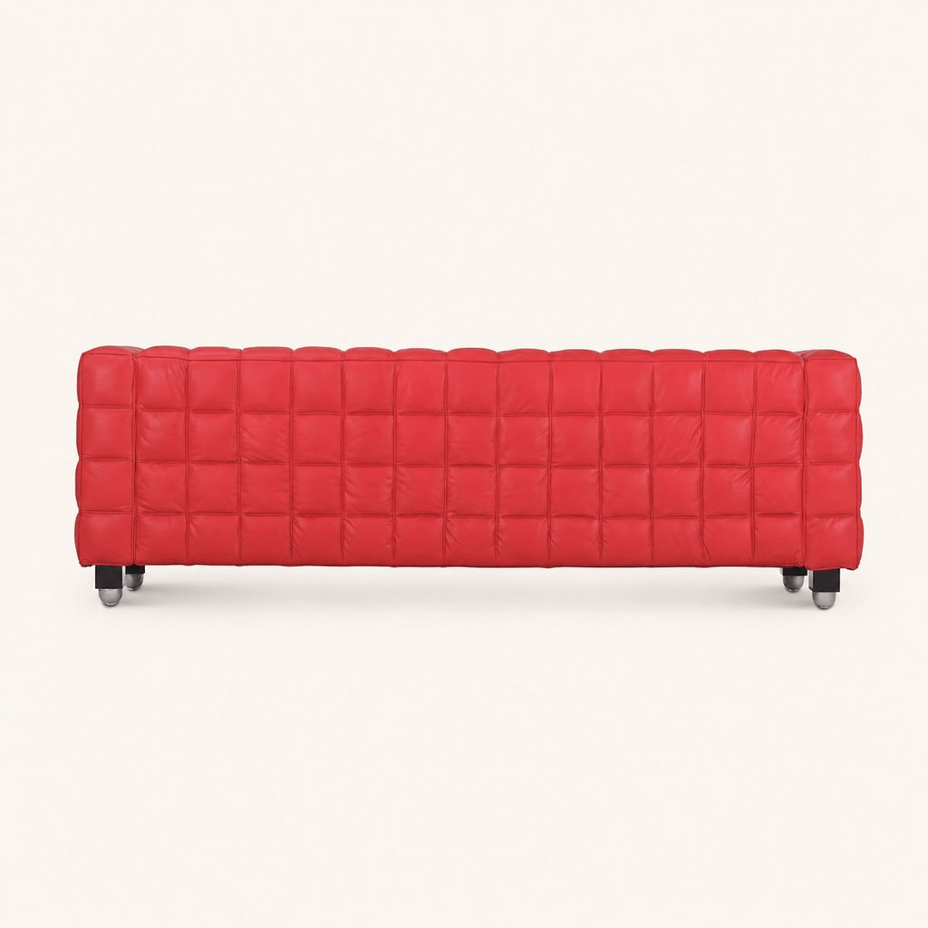 Josef Hoffmann Kubus Reproduction 3 Seater Sofa