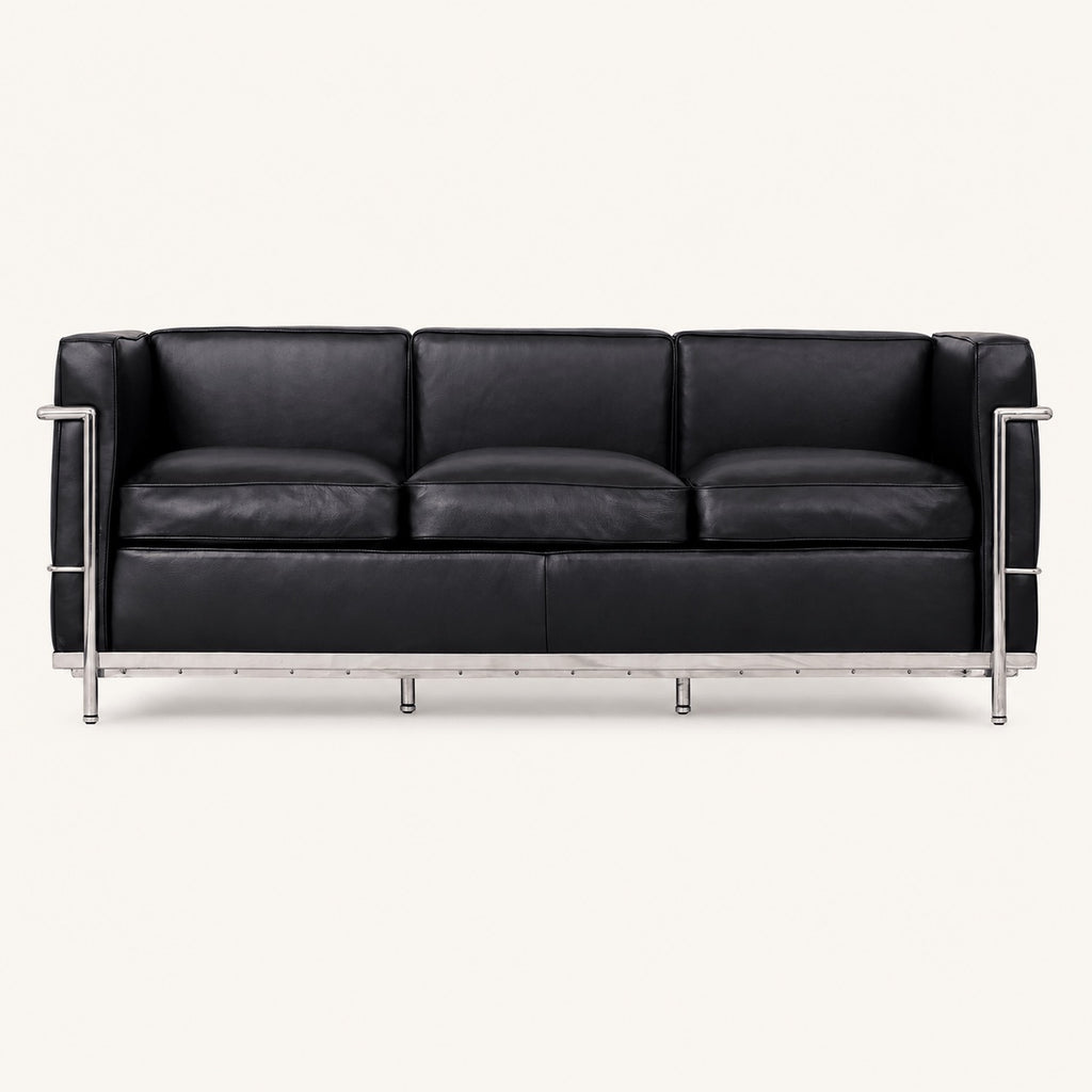 Le Corbusier LC2 Reproduction 3 Seater Sofa