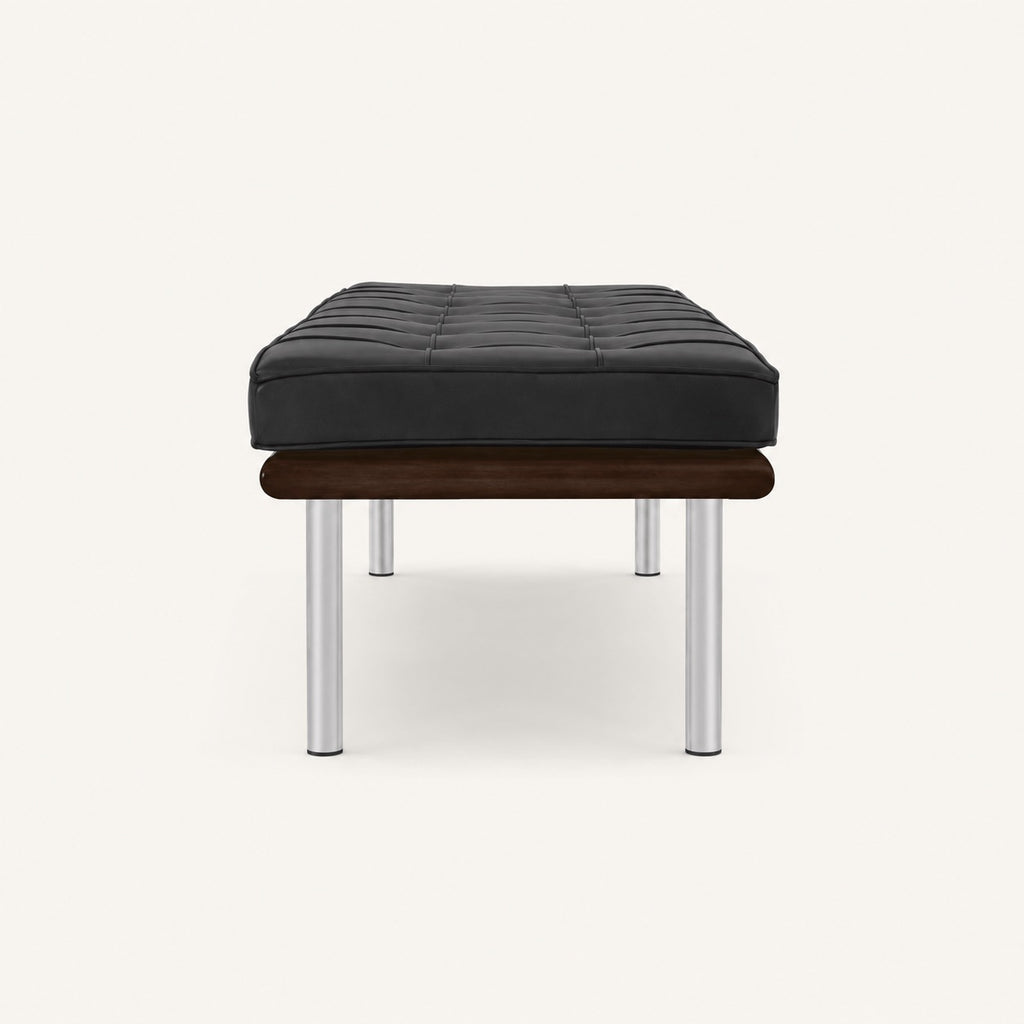 Mies van der Rohe Barcelona Reproduction 2 Seater Bench