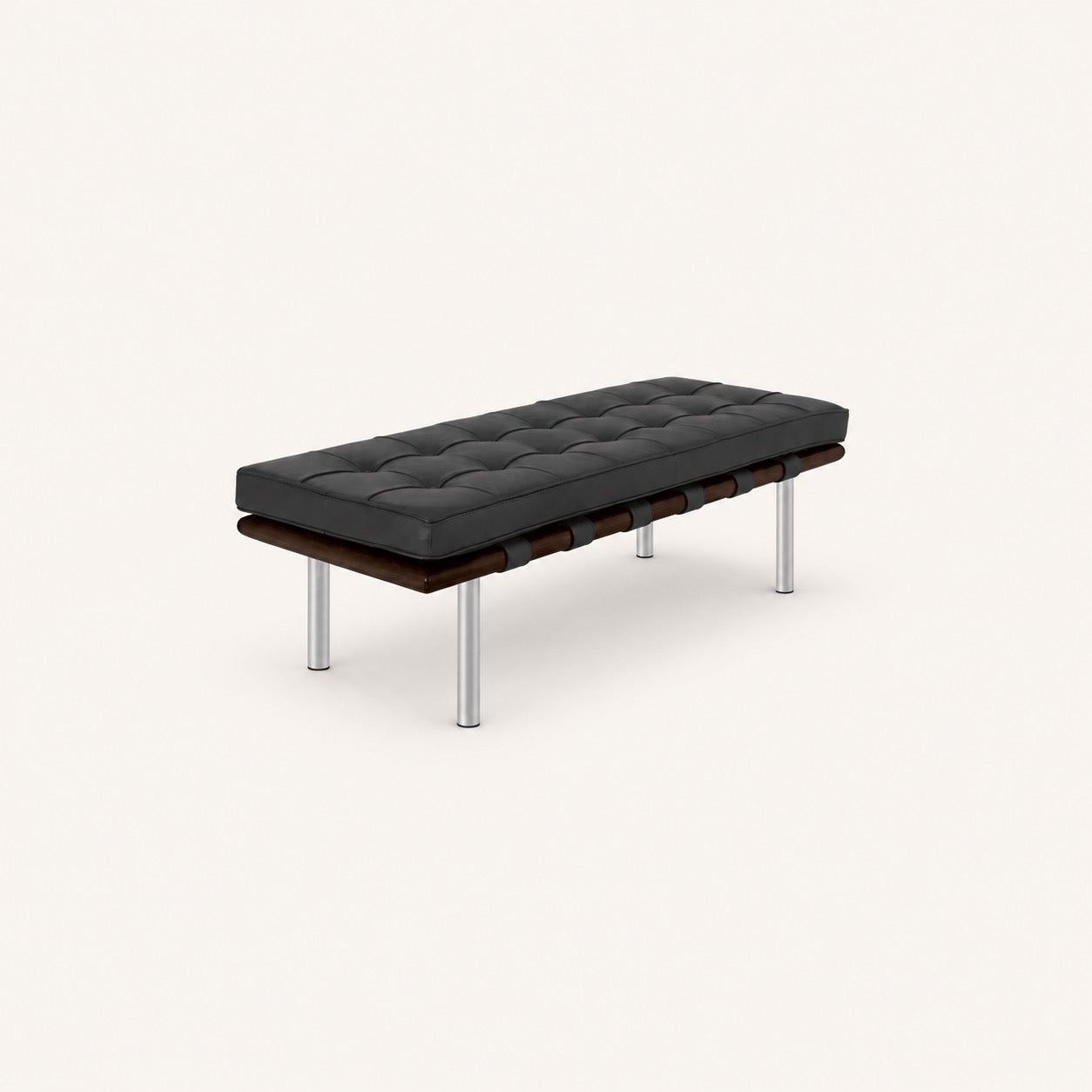Mies van der Rohe Barcelona Reproduction 2 Seater Bench