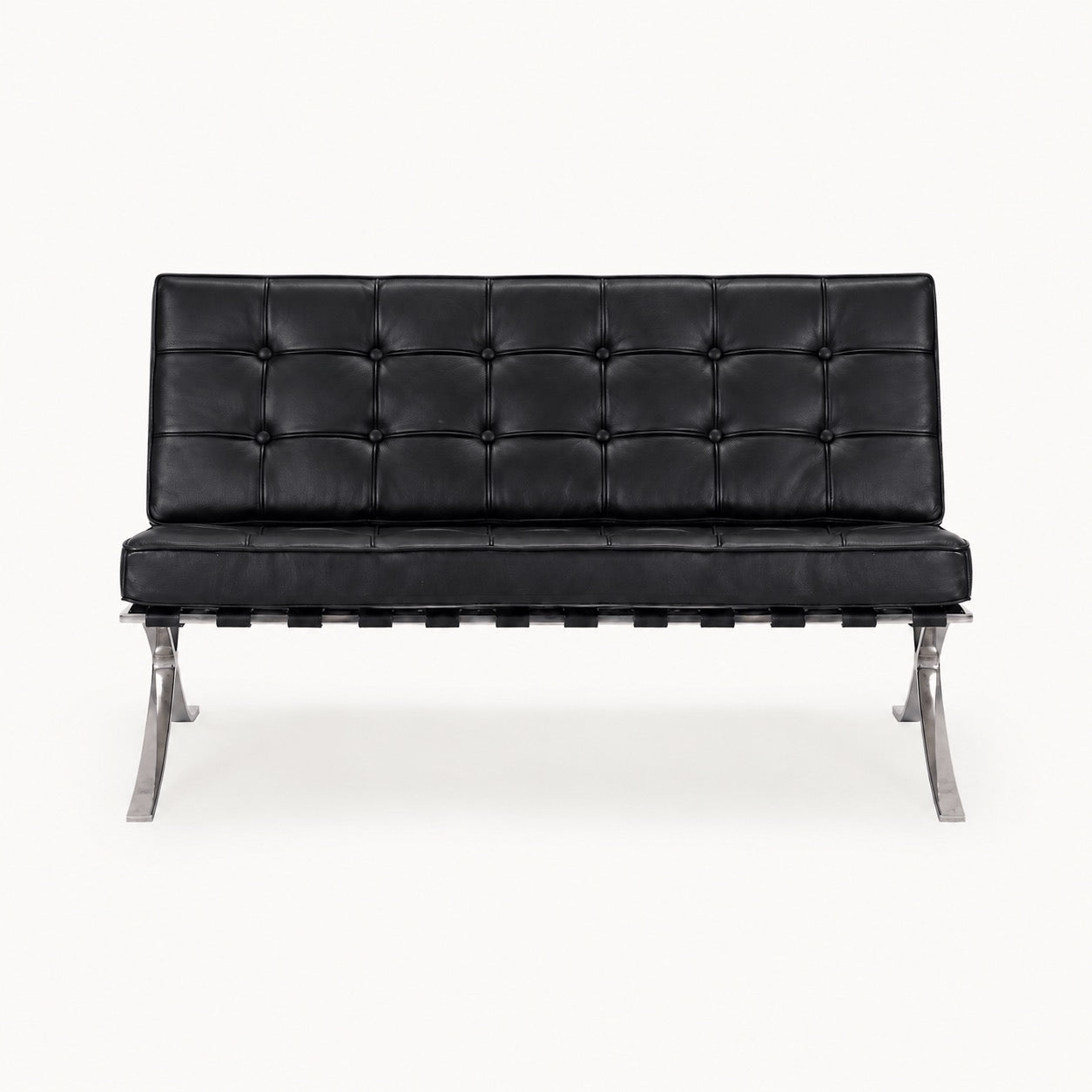 Mies van der Rohe Barcelona Reproduction 2 Seater Sofa