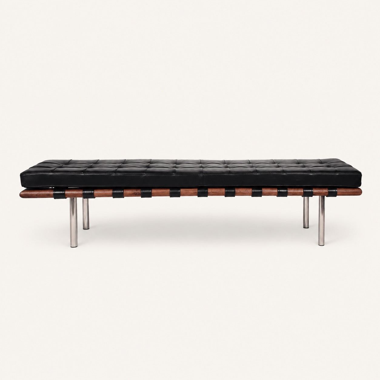 Mies van der Rohe Barcelona Reproduction 3 Seater Bench