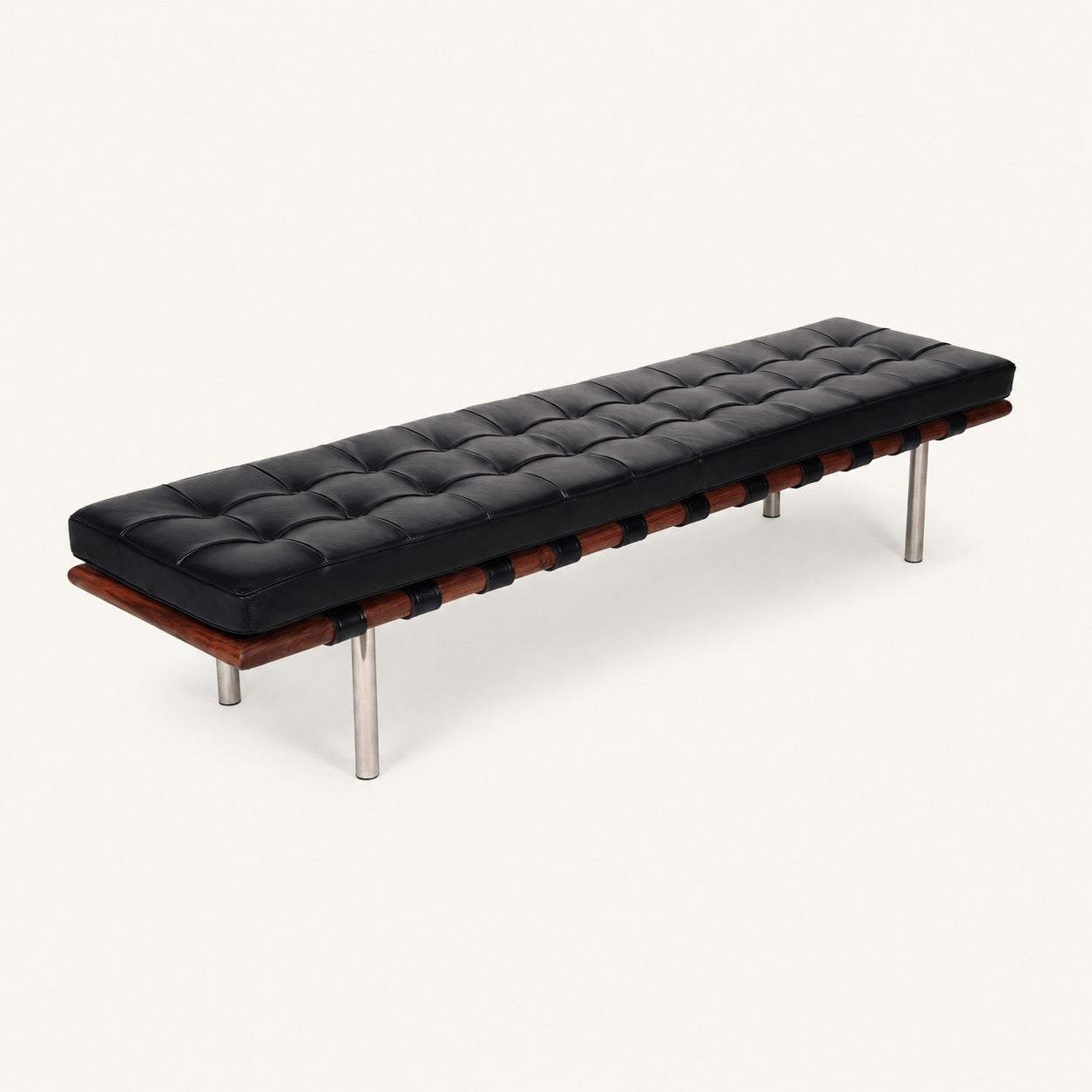 Mies van der Rohe Barcelona Reproduction 3 Seater Bench