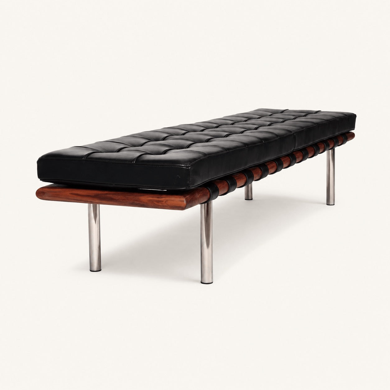 Mies van der Rohe Barcelona Reproduction 3 Seater Bench