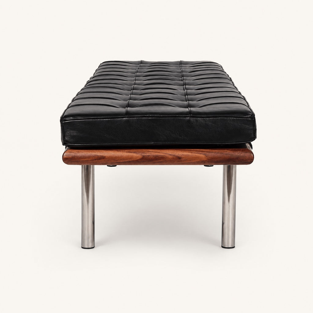Mies van der Rohe Barcelona Reproduction 3 Seater Bench