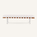 Mies van der Rohe Barcelona Reproduction 3 Seater Bench