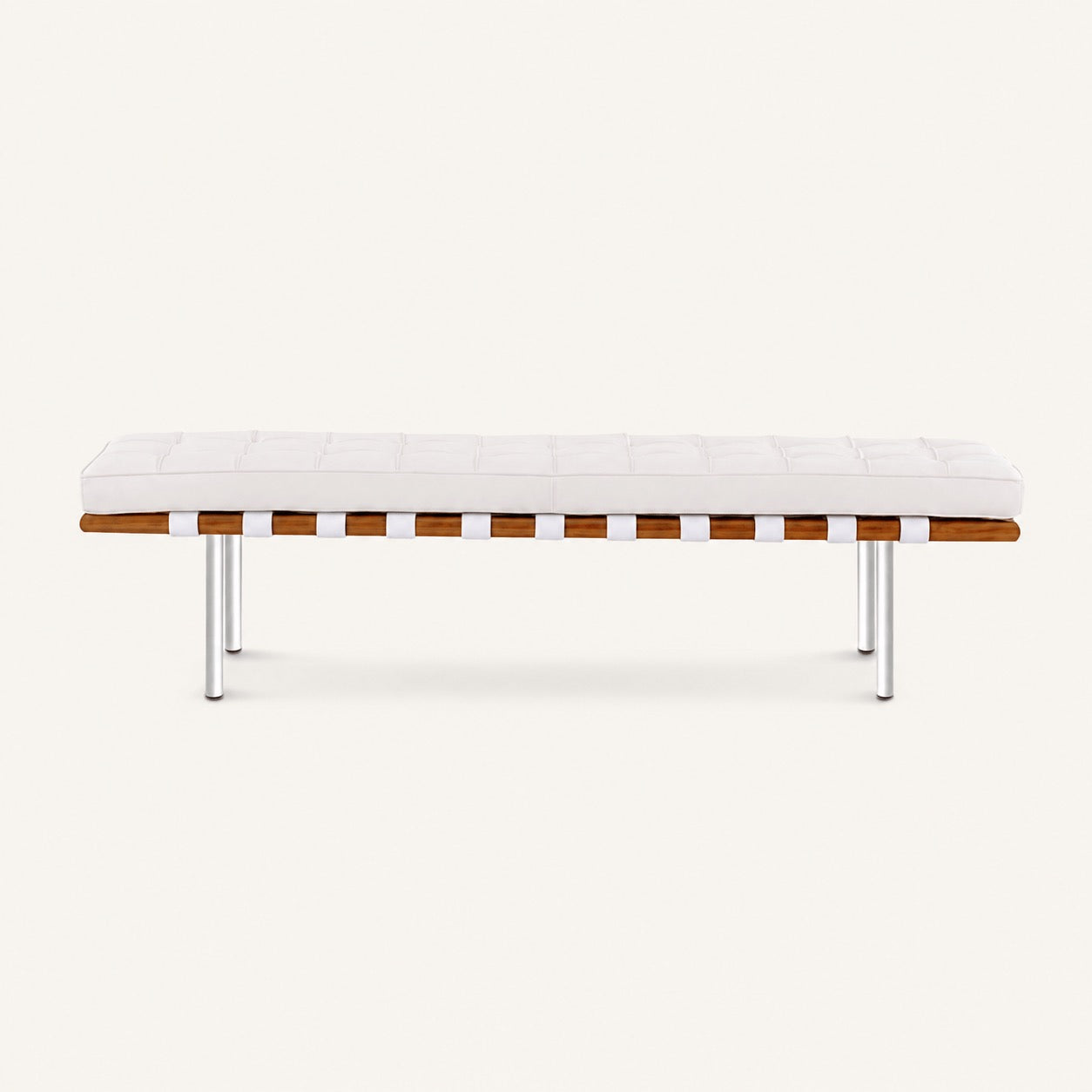 Mies van der Rohe Barcelona Reproduction 3 Seater Bench