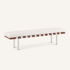 Mies van der Rohe Barcelona Reproduction 3 Seater Bench