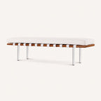 Mies van der Rohe Barcelona Reproduction 3 Seater Bench