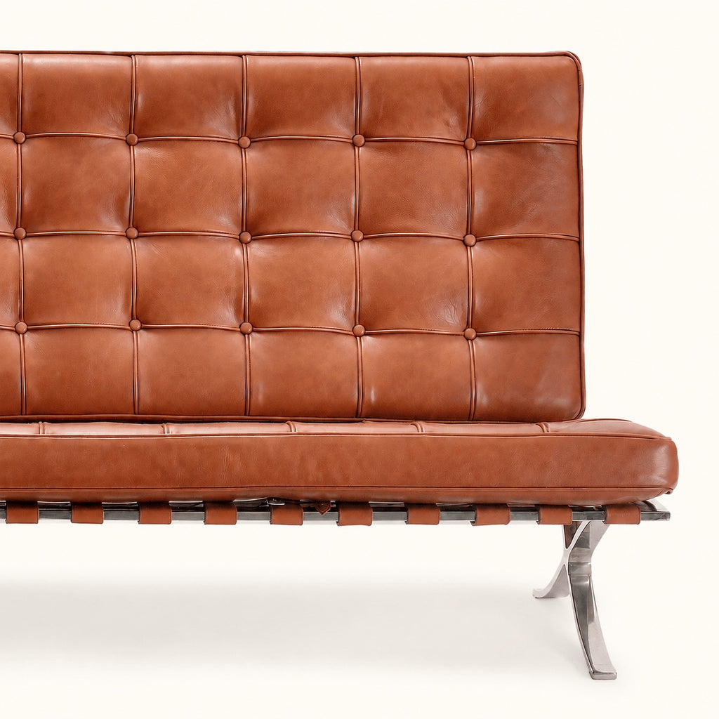 Mies van der Rohe Barcelona Reproduction 3 Seater Sofa