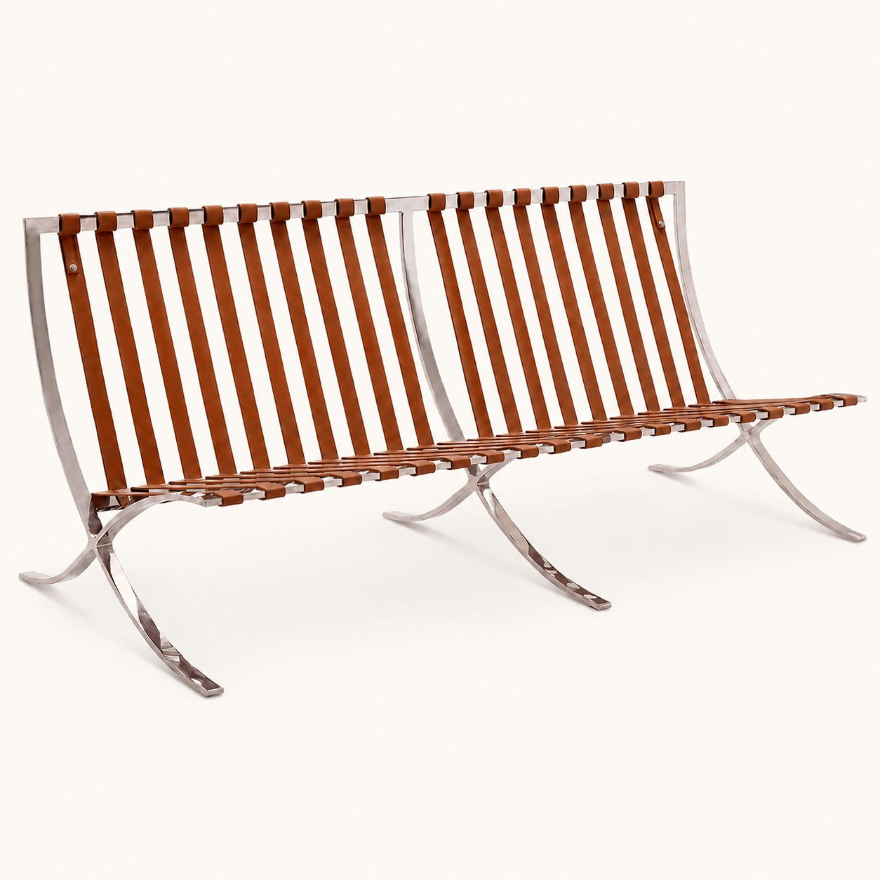 Mies van der Rohe Barcelona Reproduction 3 Seater Sofa