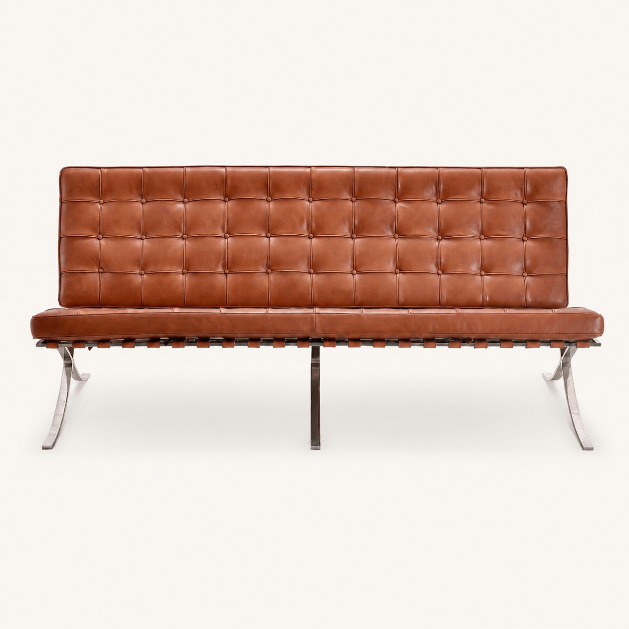 Mies van der Rohe Barcelona Reproduction 3 Seater Sofa