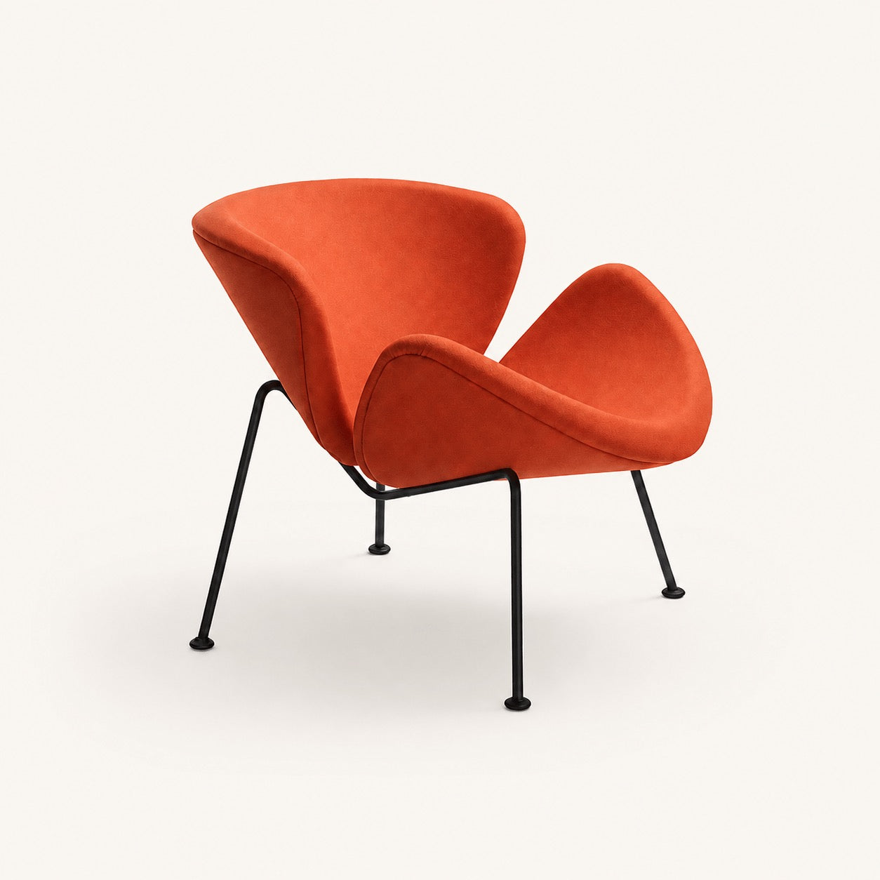 Pierre Paulin Orange Slice Reproduction Lounge Chair