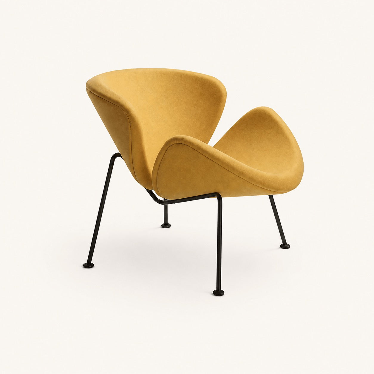 Pierre Paulin Orange Slice Reproduction Lounge Chair