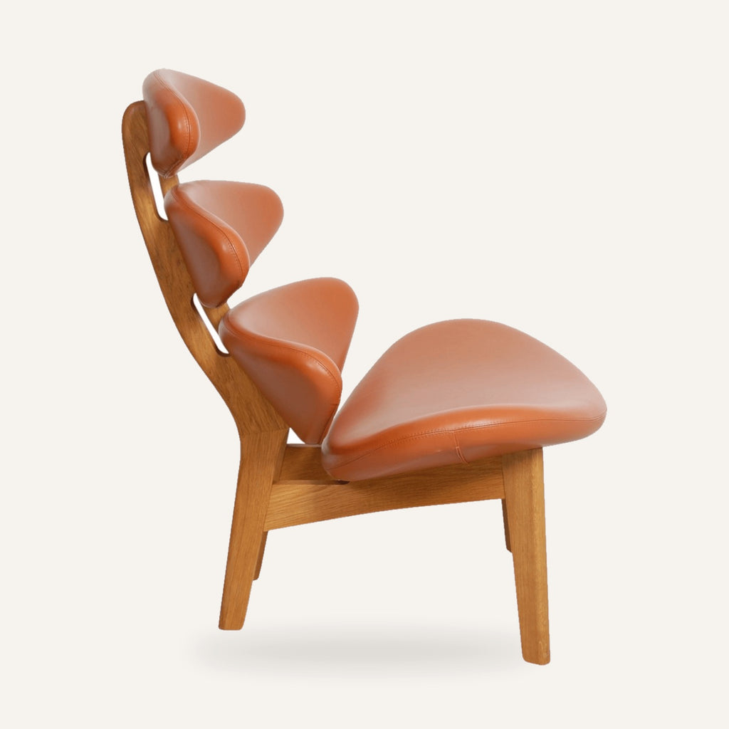 Poul M. Volther Corona Reproduction Lounge Chair - Wood Frame
