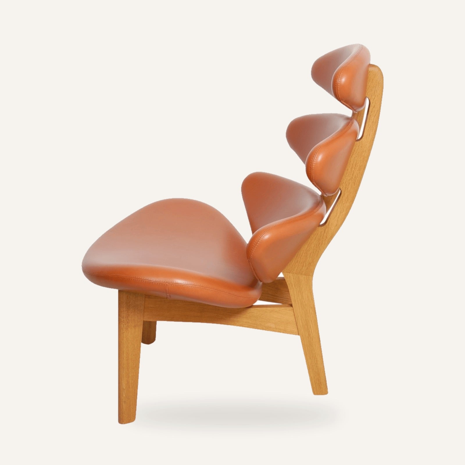 Poul M. Volther Corona Reproduction Lounge Chair - Wood Frame