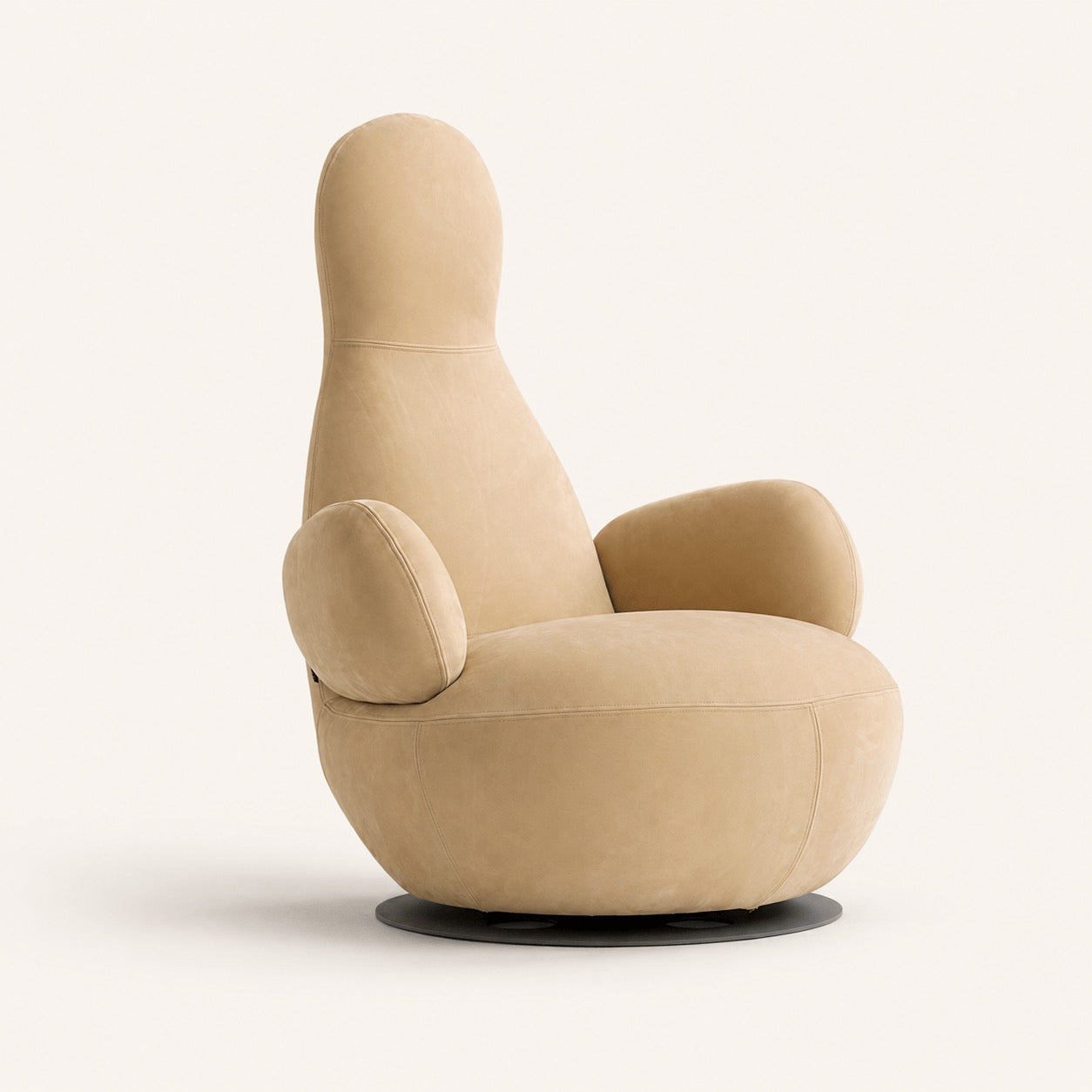 Stefan Borselius Oppo Reproduction Swivel Lounge Chair