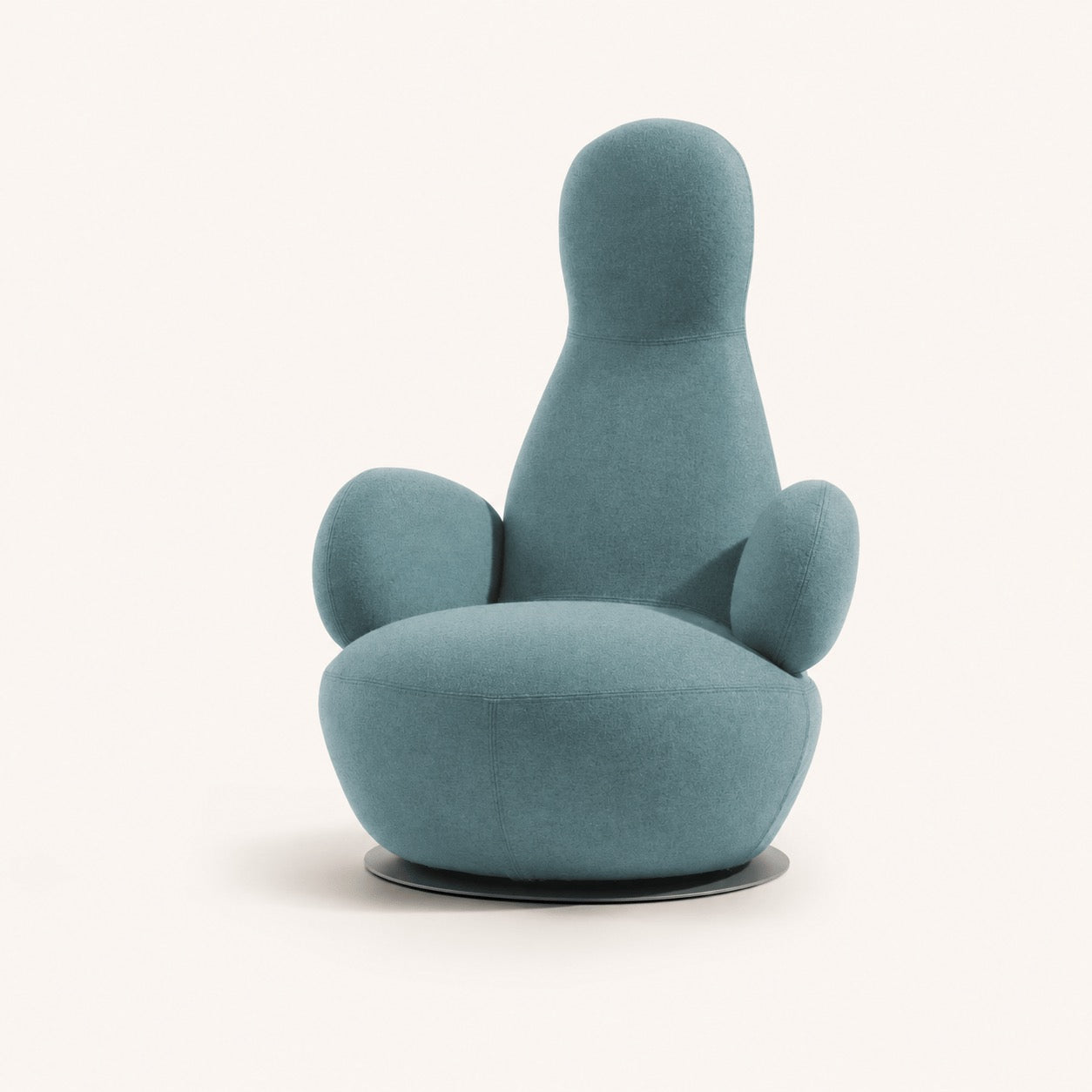 Stefan Borselius Oppo Reproduction Swivel Lounge Chair