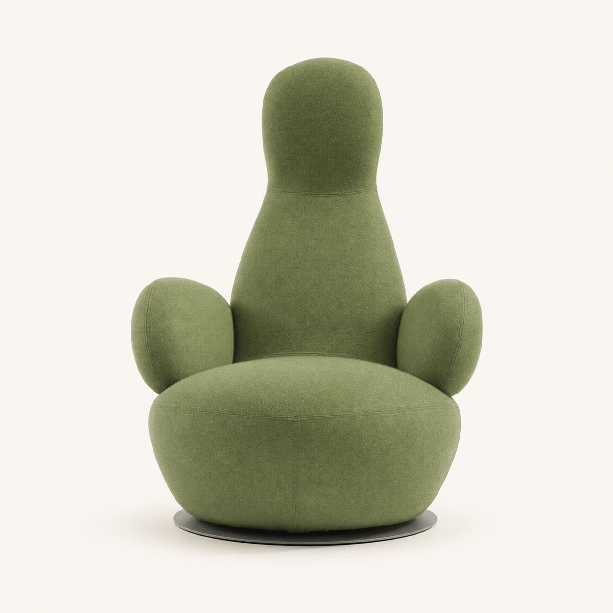 Stefan Borselius Oppo Reproduction Swivel Lounge Chair