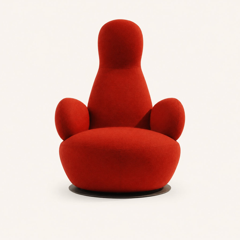 Stefan Borselius Oppo Reproduction Swivel Lounge Chair