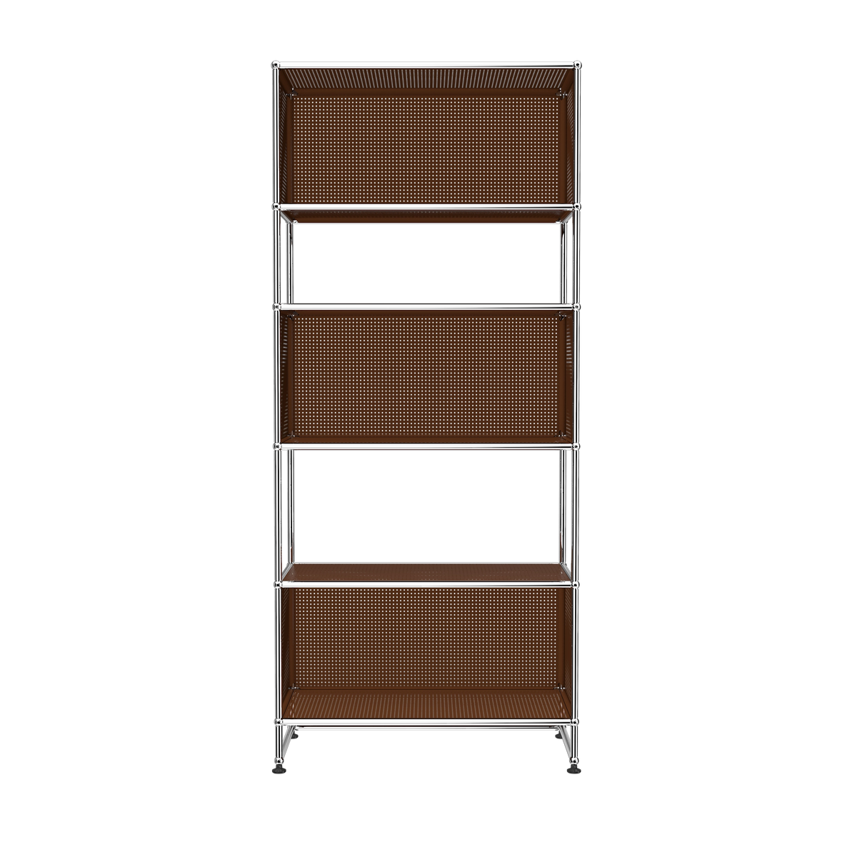 Modular Perforated Shelving 787 in Brown