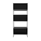 Modular Perforated Shelving 787 in Graphite Black