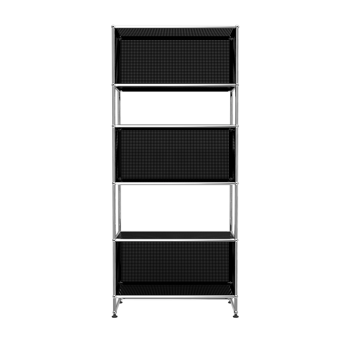 Modular Perforated Shelving 787 in Graphite Black