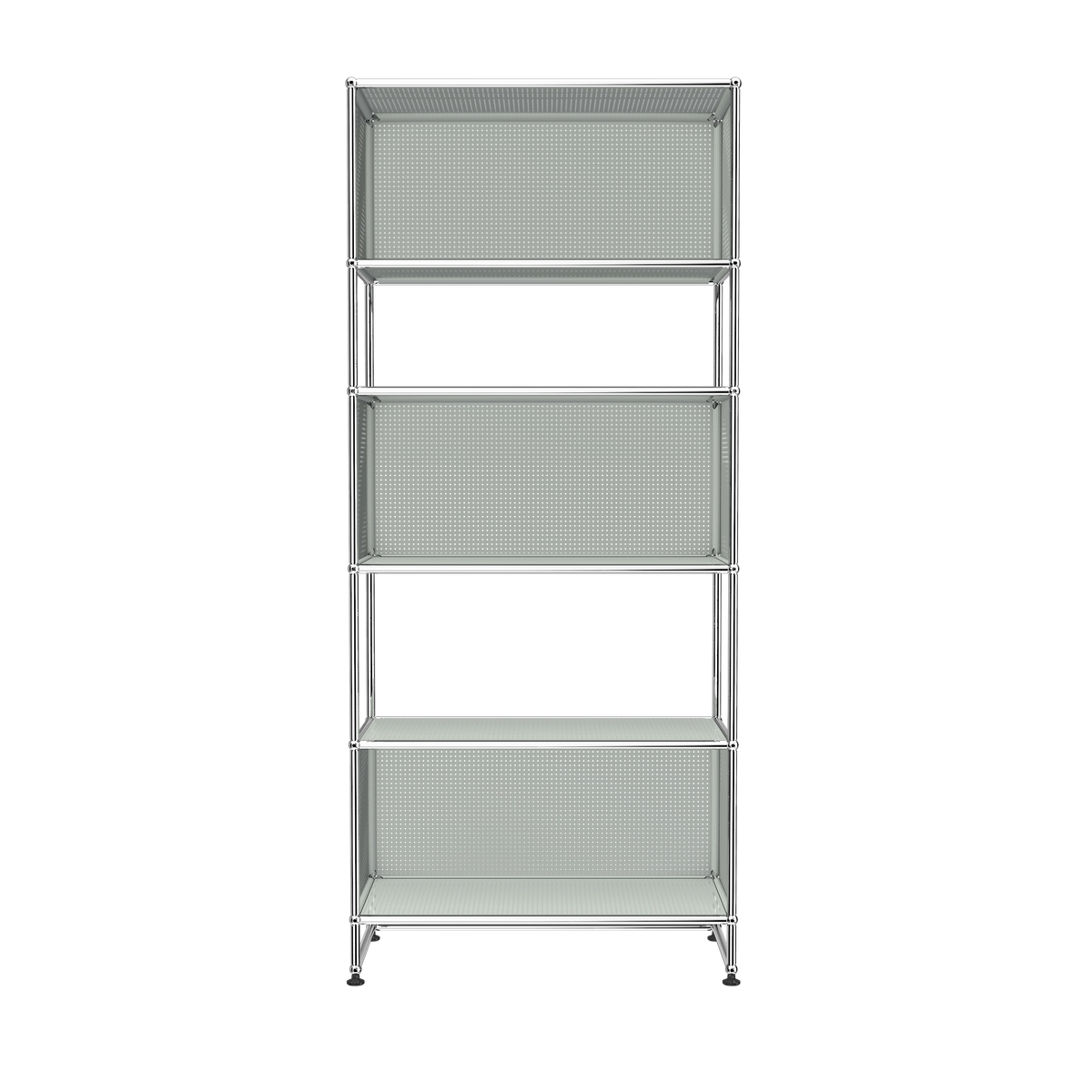 Modular Perforated Shelving 787 in Light Grey