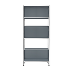 Modular Perforated Shelving 787 in Mid Grey
