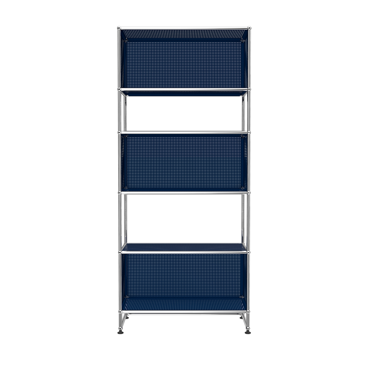 Modular Perforated Shelving 787 in Steel Blue