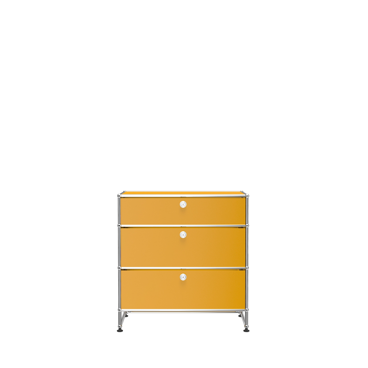 Modular 3 Drawer Storage 787 in Golden Yellow