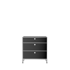 Modular 3 Drawer Storage 787 in Graphite Black
