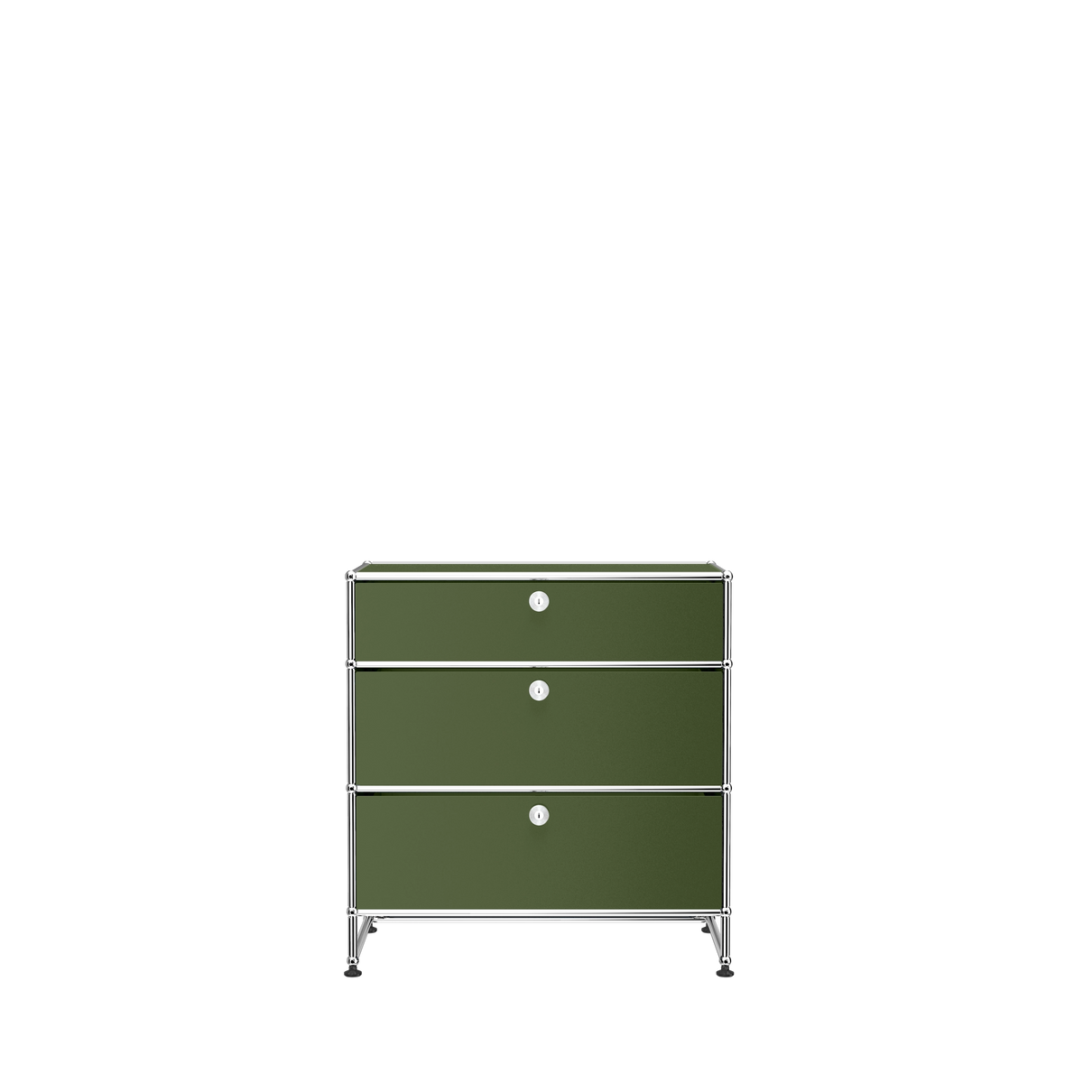 Modular 3 Drawer Storage 787 in Olive Green