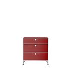 Modular 3 Drawer Storage 787 in Ruby Red