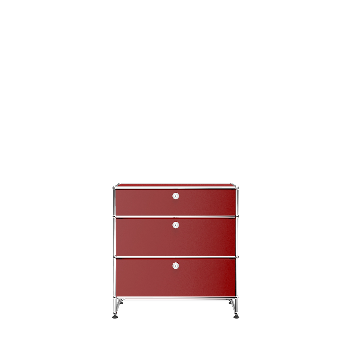 Modular 3 Drawer Storage 787 in Ruby Red