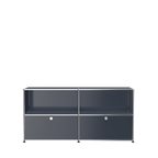 Modular Credenza 1524 Two Door in Anthracite