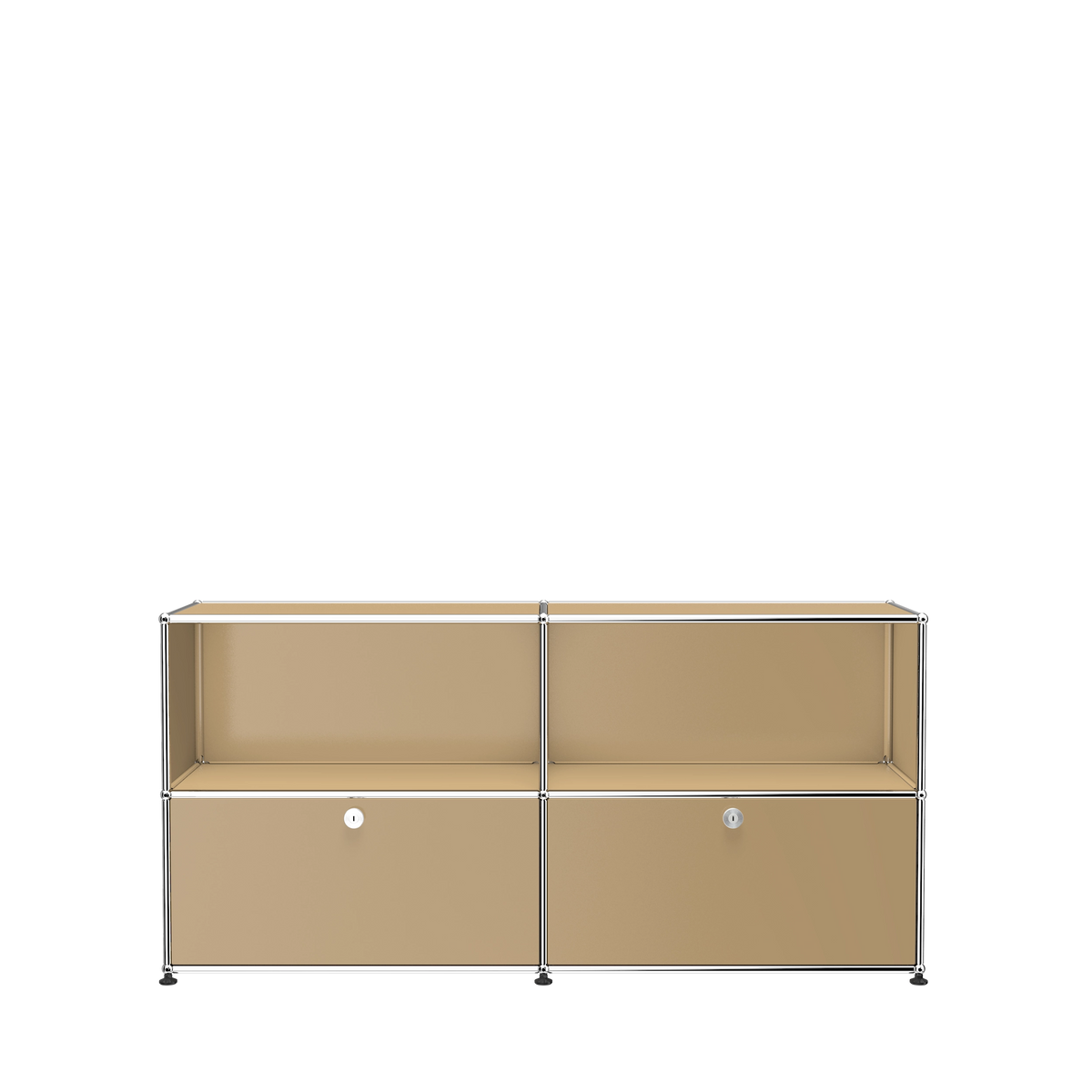 Modular Credenza 1524 Two Door in Beige