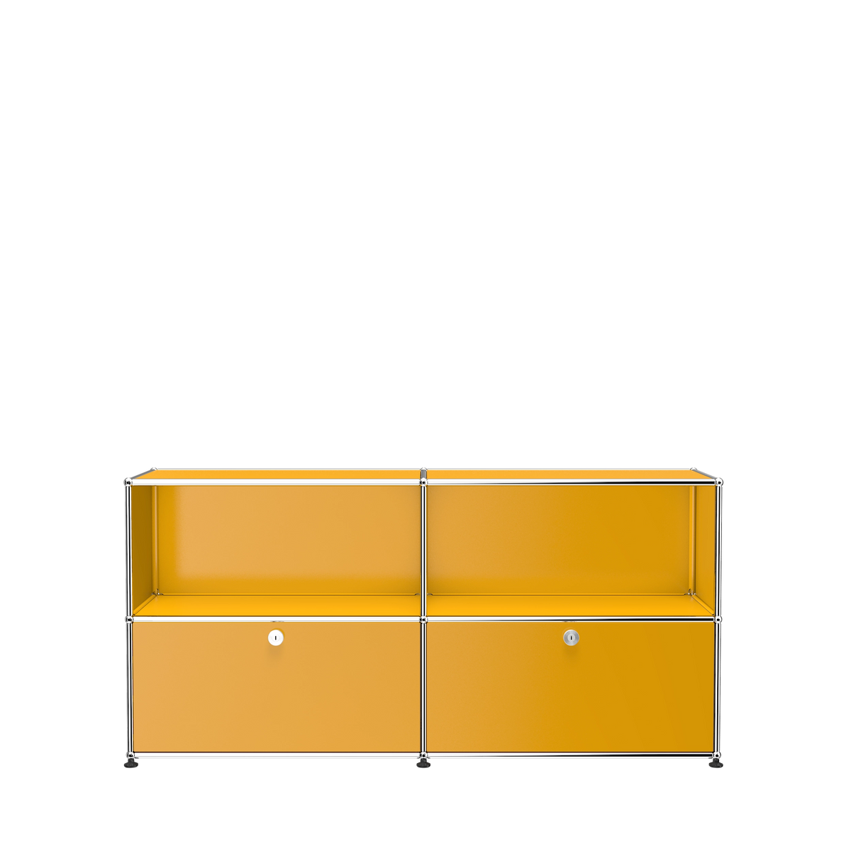 Modular Credenza 1524 Two Door in Golden Yellow