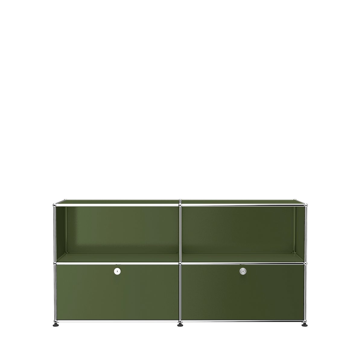 Modular Credenza 1524 Two Door in Olive Green