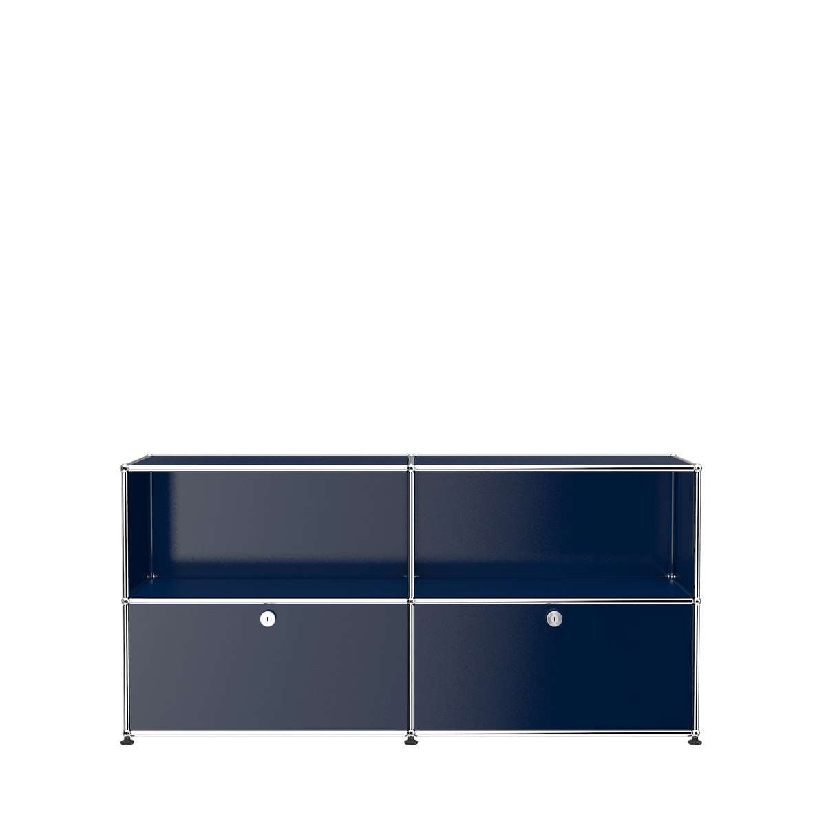 Modular Credenza 1524 Two Door in Steel Blue