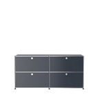 Modular Credenza 1524 Four Door in Anthracite
